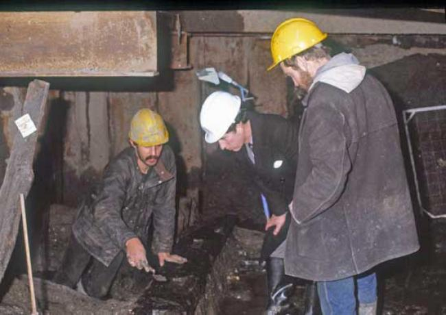 Prince Charles visit to Billingsgate Excavation in 1982 (BIG82)