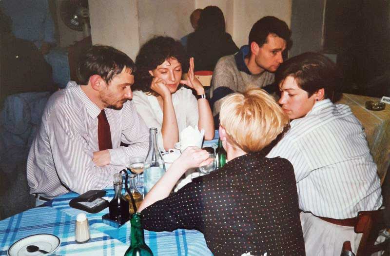 Clockwise from L: Nigel, Delcia,  ? , Clare (Nigel’s partner) and Val