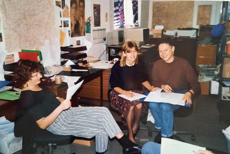 L-R:   Cathy, Sue Cole, Barbara