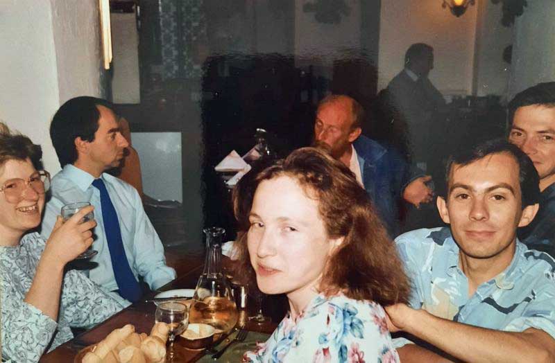 Clockwise from L: Debbie (and her partner Rik), Pete, (Suzanne’s   partner). Suzanne Waters