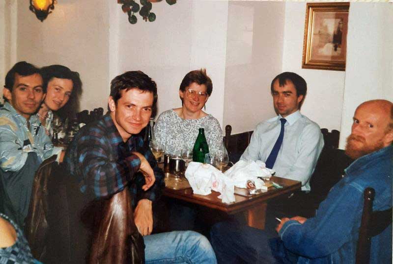 L-R: (Suzanne’s partner), Suzanne, Mark Alexander, Debbie, (Debbie’s   partner Rik) ,  Pete.