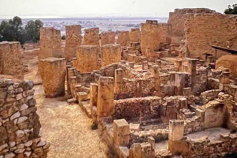 These are the streets of the town as it was in 146BC, where the Roman army fought, house by house, slaughtering everyone in their way