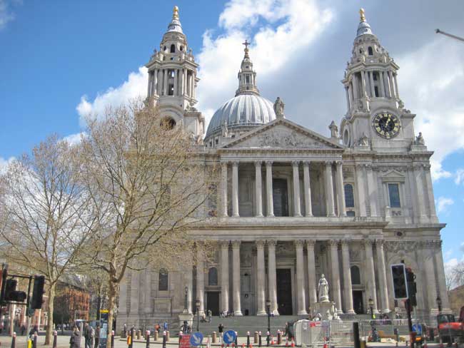 The west front of St Paul’s Cathedral
