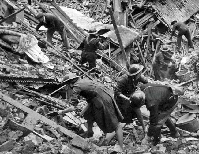 a) Search and rescue- looking for survivors