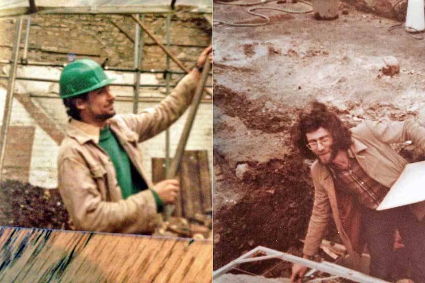 Andy Boddington (left) and Pete Glass 1977 Pete Glass - Photograph from Beatrice Dilks Quaintance.