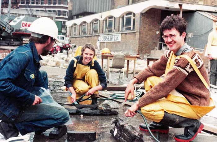 Gill and Colleagues looking very happy