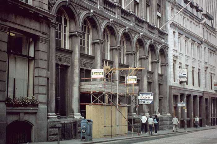 The exterior of the former Royal Bank of Scotland London office in Bishopsgate – built in 1877.