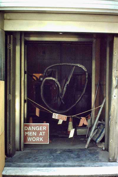 Abandon hope all ye who enter here! ’ :The portal into Hell: It was not surprising, given the former bank status of 3-5 Bishopsgate as the first London branch of the Royal Bank of Scotland, that the excavation was undertaken in the existing bank vaults beneath the building