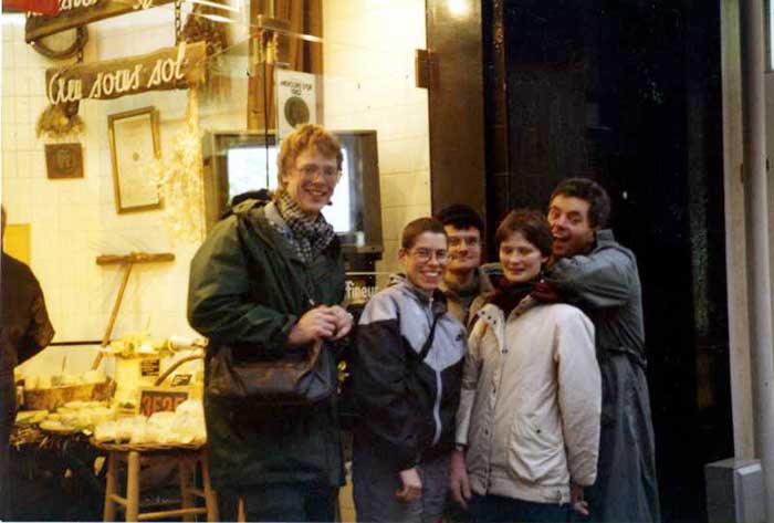 Day trip to France - Nick, Jo Groves, Andrew Westman, Gill Dunn and Paul (Paulo) Herbert