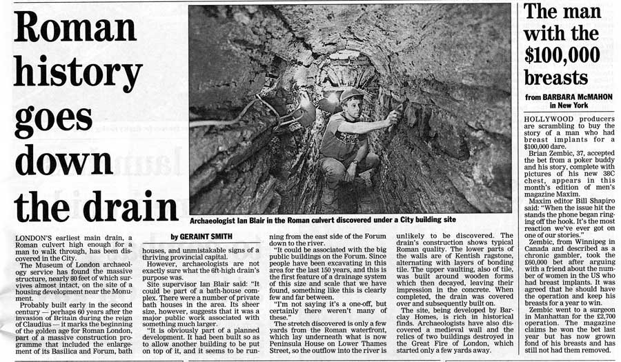 Evening Standard Article