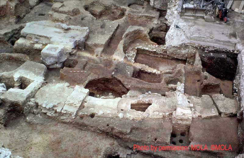 The Roman culvert with its square access or drop shaft at its upper end (looking east).