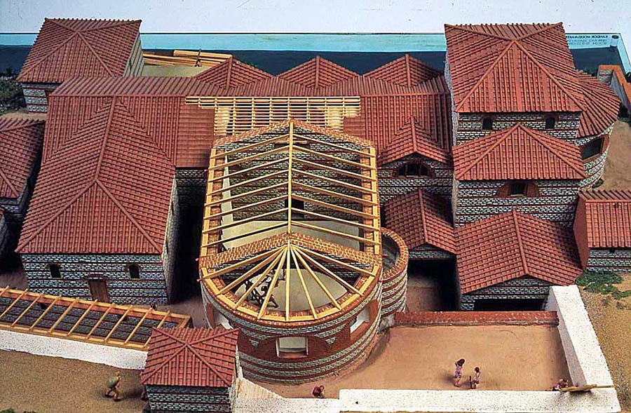 Huggin Hill baths from the north