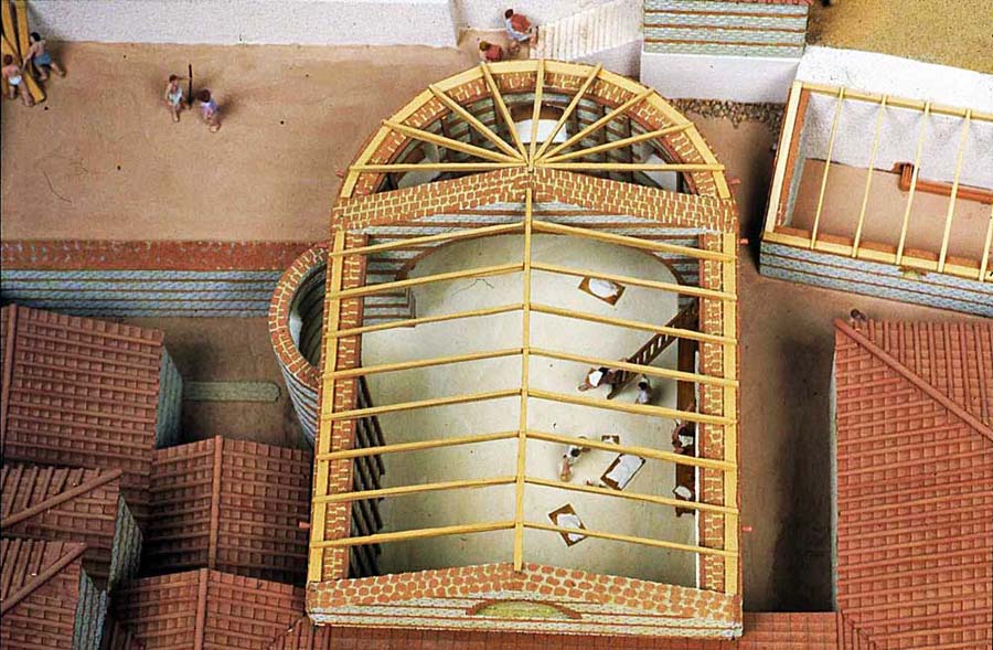 Huggin Hill baths northern caldarium under construction