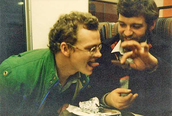 'Are we there yet?' - Mark Burch feeds an unruly young James Howell