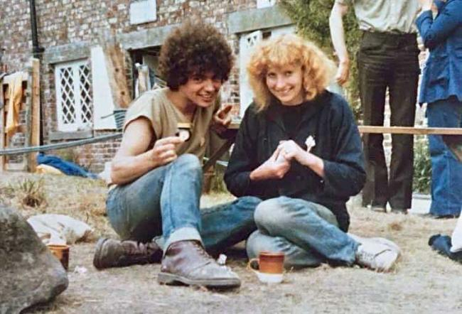 Wharramites welcome marmite:   me with Paul Herbert