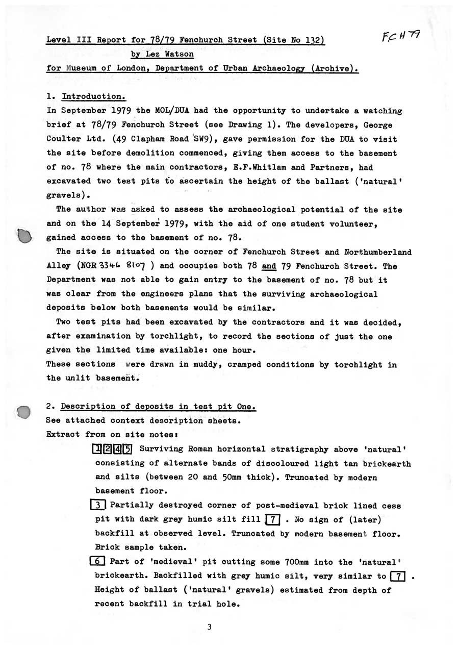 Watching Brief at 78 79 Fenchurch Street EC3 FCH79