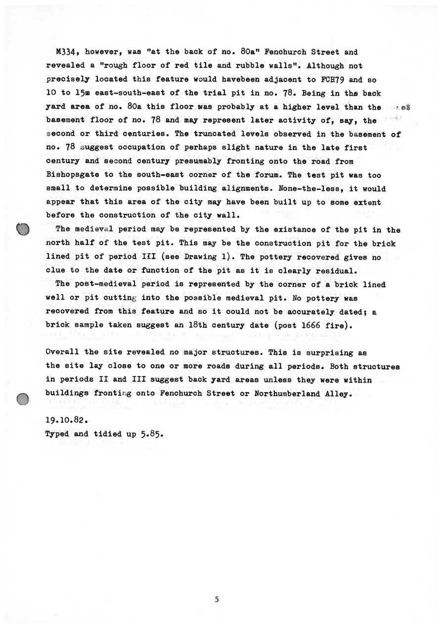 Watching Brief at 78 79 Fenchurch Street EC3 FCH79