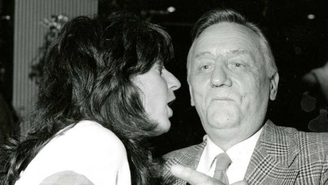 Penny and john the desk